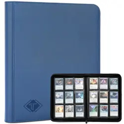 Trading Card Binder 9 Pocket, 432 Side-Loading TCG Album Folder Book Fit for ... - Image 1