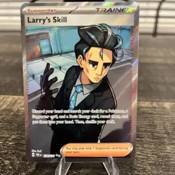 Pokemon TCG Prismatic Evolutions Trainer Larry's Skill Full Art Card 139/131 - Image 1