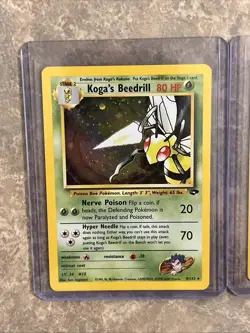 Pokemon Vintage Holo/Non Holo TCG English WOTC 3 Card Lot LP/NM - Image 2