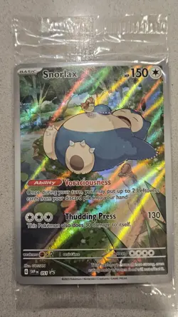 Snorlax SVP EN 051 Black Star Promo Scarlet & Violet Pokemon 151 Card - SEALED - Image 1