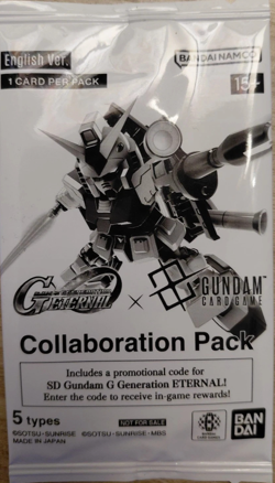 Gundam Card Game Promotional G -Eternal Collaborative Booster Pack Sealed - Image 1