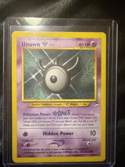 Unown [W] 29/105 Neo Destiny Unlimited Non-Holo Card - Image 1