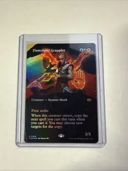 MTG Flamehold Grappler (Borderless) Tarkir: Dragonstorm Foil - Image 1