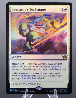 Leonardos Technique Foil Teenage Mutant Ninja Turtles MTG NM - Image 1