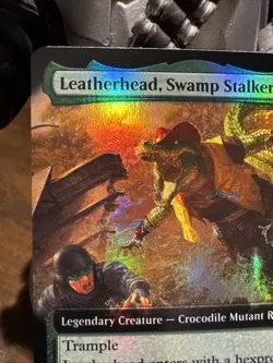 Leatherhead, Swamp Stalker Extended Art FOIL NM Teenage Mutant Ninja Turtles MTG - Image 2