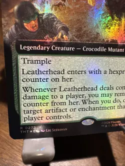 Leatherhead, Swamp Stalker Extended Art FOIL NM Teenage Mutant Ninja Turtles MTG - Image 5