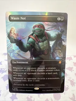 Waste Not (Borderless) Commander: Teenage Mutant Ninja Turtles Foil - Image 1
