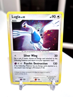Lugia 14/132 Pokemon Secret Wonders Holo LP Rare Card Double Swirl 🌀 - Image 1