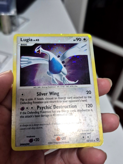 Lugia 14/132 Pokemon Secret Wonders Holo LP Rare Card Double Swirl 🌀 - Image 3