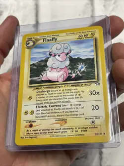 FLAAFFY - Neo Genesis Set - 34/111 - Uncommon -Pokemon Card - Unlimited - NM/MT - Image 2