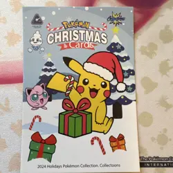 Pokemon Squirtle Pikachu Jigglypuff Holo Christmas Card Lot English 2024 - Image 2