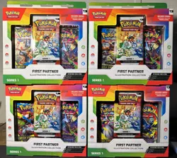 Pokemon TCG: First Partner Illustration Collection: Series 1 (Lot Of 4) - Image 1