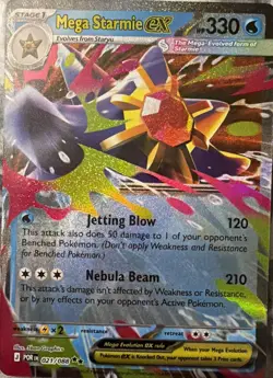 Pokemon TCG: Mega Starmie ex 021/088 ME03: Perfect Order NM - Image 1