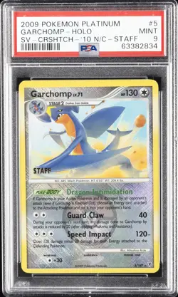 2009 POKEMON PLATINUM SUPREME VICTORS #5 GARCHOMP-HOLO PSA 9 - Image 1