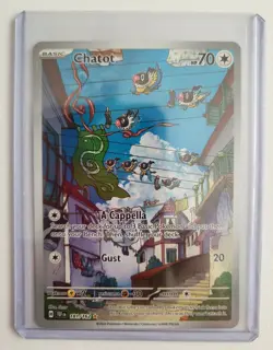 Pokemon Chatot 181/162 SV05 Temporal Forces Holo Illustration Rare Full Art 70HP - Image 5