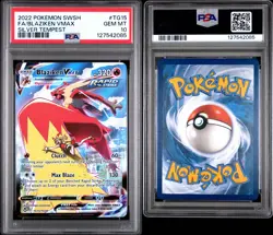 2022 Pokemon SWSH Silver Tempest #TG15 Blaziken Vmax Gem Mint PSA 10 - Image 3