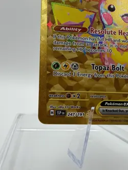 Pikachu ex - Hyper Rare Pokemon Surging Sparks 247/191 NM - Image 5