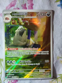 Pokemon TCG Mabosstiff SV01 Scarlet & Violet 218/198 Illustration Rare Holo - Image 1