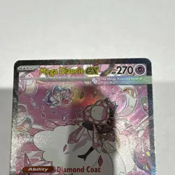Pokemon TCG Mega Diancie EX Secret Rare Full Art 282/217 270 HP Psychic - Image 2