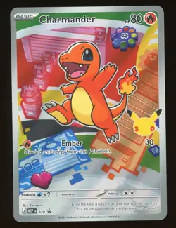2026 Pokemon TCG Charmander Full Art Holo Black Star Promo 38 - Image 1