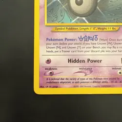 Pokemon Vintage Non-Holo Rare Unown [W] 29/105 Neo Destiny Wotc - Image 5