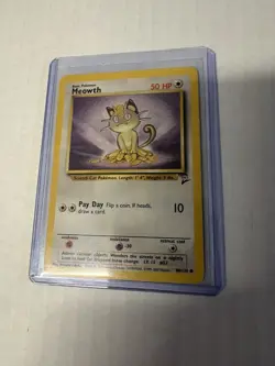 Pokemon TCG Meowth Base Set 2 Common Regular 080/130 English - Image 2