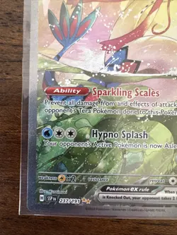 Pokemon TCG Milotic ex Sv08 Surging Sparks 237/191 Special Illustration Rare Ho… - Image 5