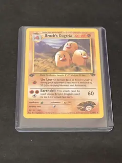 1st Edition Brock's Dugtrio 22/132 Gym Challenge Set Vintage Pokemon - Image 1