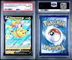 PSA 10 Gem Mint Flying Pikachu V 006/025 Pokemon TCG 2021 25th Celebrations - Image 3
