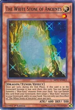 Yugioh - The White Stone of Ancients (Ultra Rare) (1st Edition) - MP17-EN013 (P) - Image 1