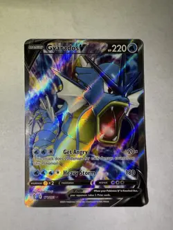 Pokemon TCG Evolving Skies Gyarados v Full Art Ultra Rare Holo Card 171/203 - Image 1