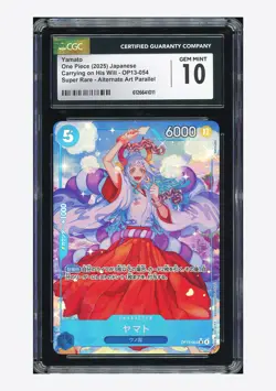 One Piece CGC 10 GEM MINT Yamato SR Alt Art 2025 OP13-054 OP13 Japanese - Image 1