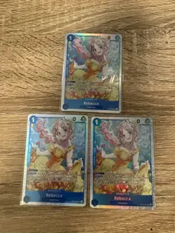 3X REBECCA One Piece OP15-053 (SR) Adventure on Kami's Island English Mint - Image 1