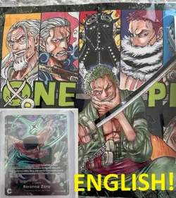NEW & SEALED One Piece - English Official Limited Ed. Vol.4 Playmat + Promo - Image 1