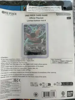 NEW & SEALED One Piece - English Official Limited Ed. Vol.4 Playmat + Promo - Image 4