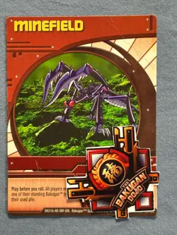 Bakugan Minefield 🔴 25/48d Red Ability Card Darkus Mantris - Image 1