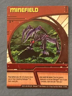 Bakugan Minefield 🔴 25/48d Red Ability Card Darkus Mantris - Image 2