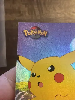 Topps Pokemon Rainbow Foil TV2 Pikachu #25 Holo Rainbow TCG Card GAS WOW Fire - Image 4