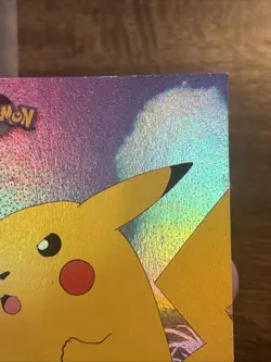 Topps Pokemon Rainbow Foil TV2 Pikachu #25 Holo Rainbow TCG Card GAS WOW Fire - Image 5