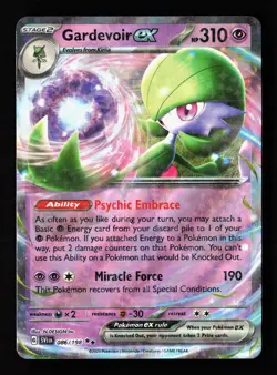 Gardevoir ex 029/091 Holofoil Paldean Fates Pokemon Card -A2 - Image 1