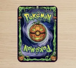 Pokemon HALLOWEEVEE GENGAR Trading Card Glossy Front Only 50 Printed - Image 2