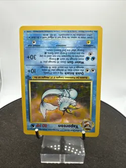 Pokemon Vaporeon 80 HP Holo Rare Jungle 12/64 Wizards Card 1999 - Image 3