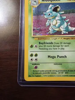 Nidoqueen 12/130 Holo Base Set 2 Pokemon Card WOTC LP! - Image 5