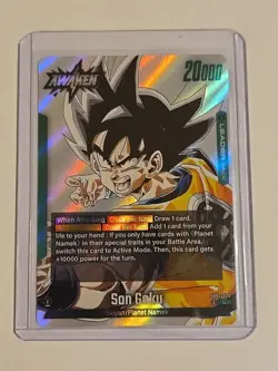 Son Goku SB02-033 Silver Leader Manga Booster 02 Dragon Ball Card English - Image 1