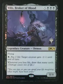 MTG Vilis Broker of Blood FOIL M20 Core Set 2020 Lightly Played EDH Commander - Image 1