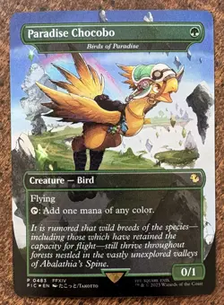 Magic the Gathering Final Fantasy Paradise Chocobo 483 - Foil Borderless - Image 1