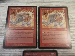 3x Hammer Mage - Nemesis - NM/EX - 2x English 1x German - OOP MTG - Image 3