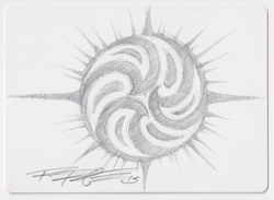 Signed Oblivion Ring Proof Sketch LP M13 Artist Franz Vohwinkel MTG Magic AP! - Image 1