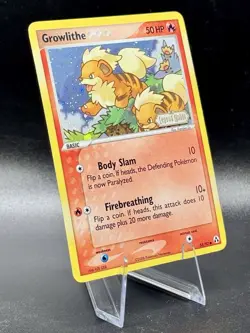 Growlithe 55/92 Stamped Pokemon Legend Maker 2005 Vintage Reverse Holo MP/LP - Image 1