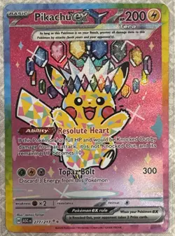 2026 Pokemon Pikachu ex 277/217 Me: Ascended Heroes Holo - Image 1